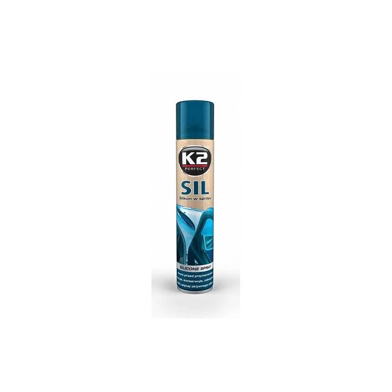 K2 Silicone spray 300ml pour l’entretien du caoutchouc