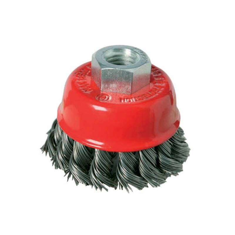 Brosse boisseau à fils d'acier torsadés - 65 mm à Bon Prix sur lecoindumecano.fr