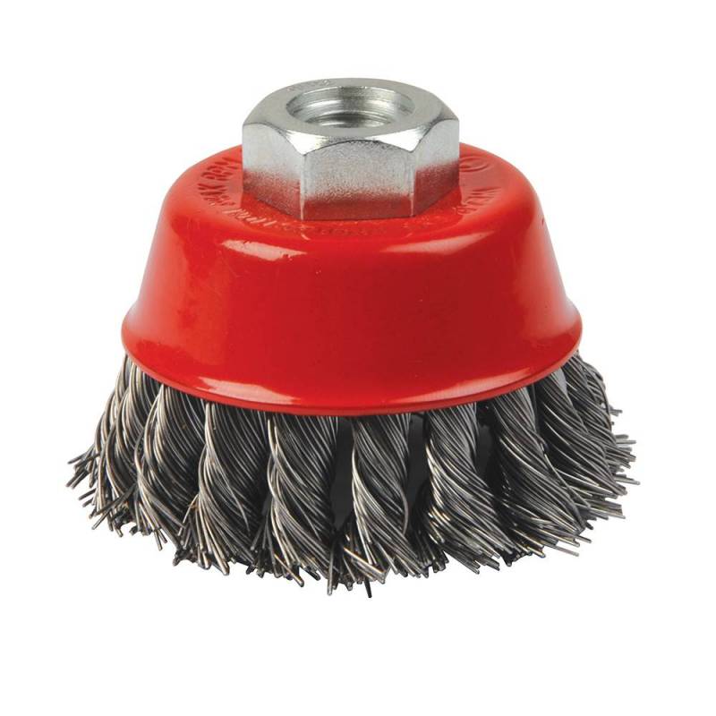 Brosse boisseau à fils d'acier torsadés - 75 mm à Bon Prix sur lecoindumecano.fr