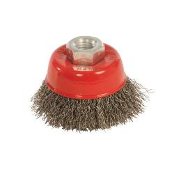 Brosse boisseau à fils d'acier ondulés - 65 mm à Bon Prix sur lecoindumecano.fr