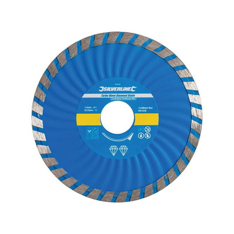 Disque diamant à tronçonner Turbo Wave - 115 x 22