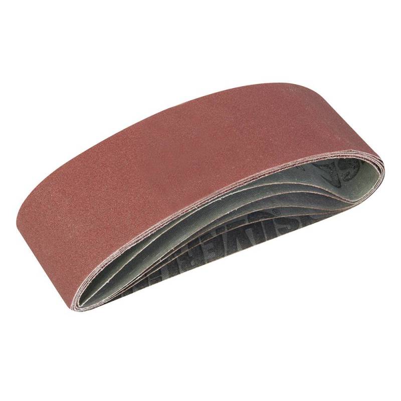 Lots de 5 bandes abrasives 75 x 533 mm - Grains : 1 x 40