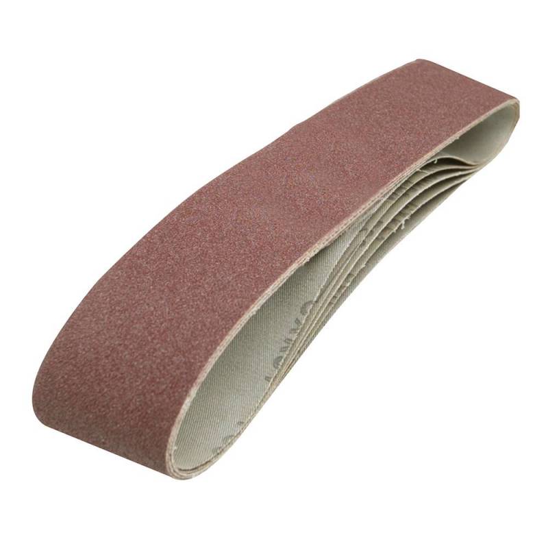 Lot de 5 bandes abrasives 100 x 915 mm - Grain 80 à Bon Prix sur lecoindumecano.fr