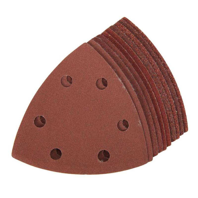 Feuilles abrasives triangulaires auto-agrippantes 90 mm