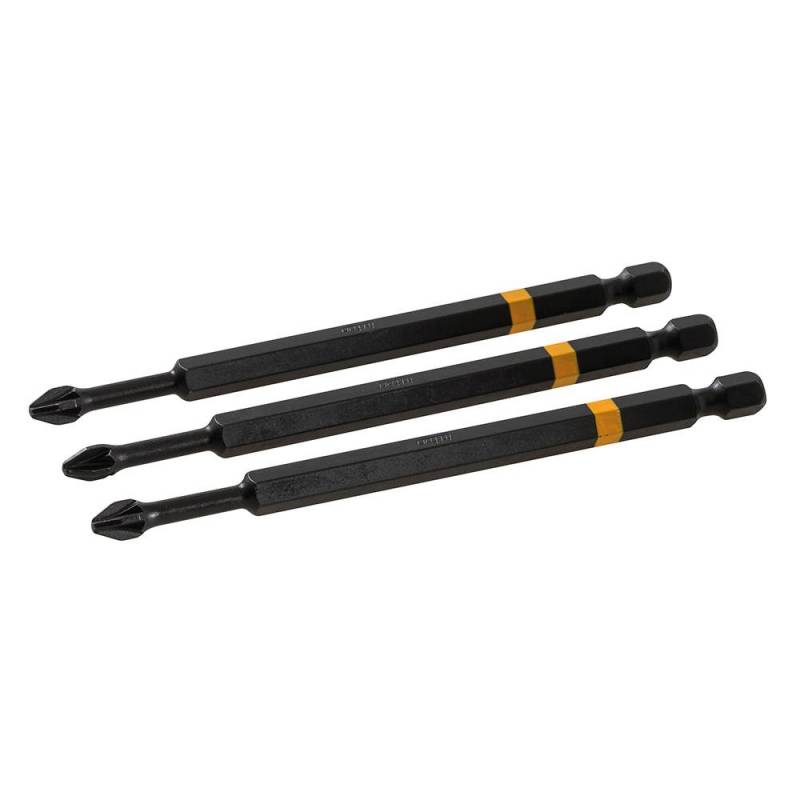 Lot de 3 embouts de vissage chocs Pozidriv - PZ2 - 110 mm à Bon Prix sur lecoindumecano.fr