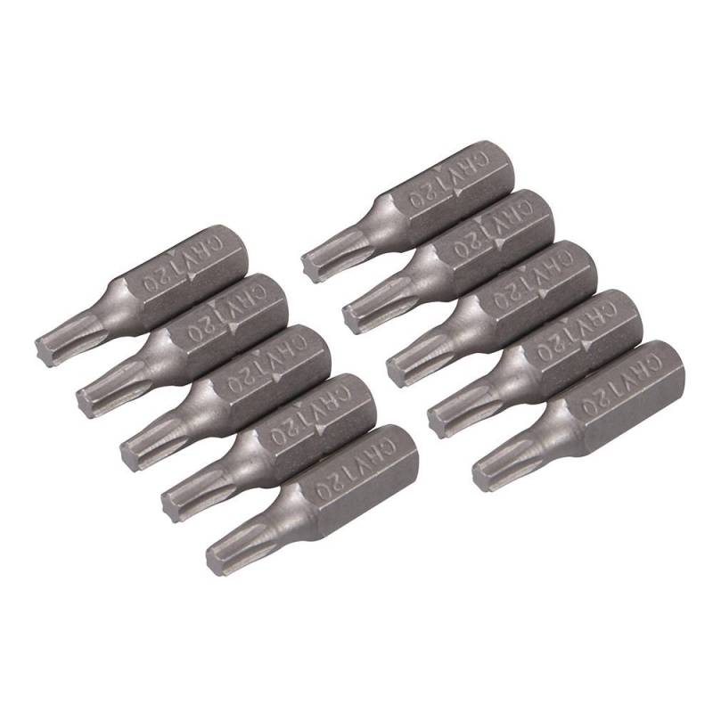 10 embouts T20 chrome-vanadium - T20 à Bon Prix sur lecoindumecano.fr