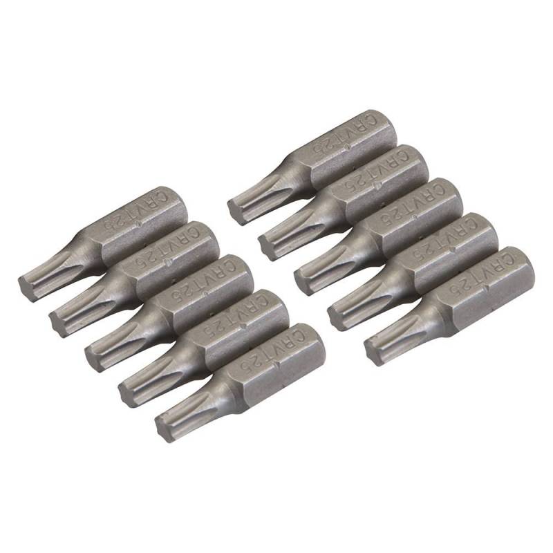 10 embouts T25 chrome-vanadium - T25 à Bon Prix sur lecoindumecano.fr