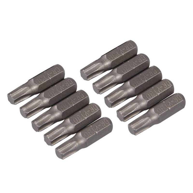 10 embouts T30 chrome-vanadium - T30 à Bon Prix sur lecoindumecano.fr