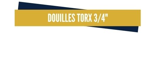 Douilles Torx 3/4"